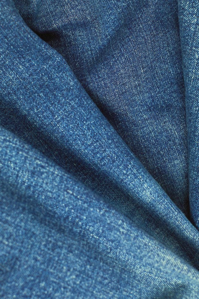 Jean taille haute de style rétro, coupe Slim Fit, BLUE MEDIUM WASHED, detail image number 5