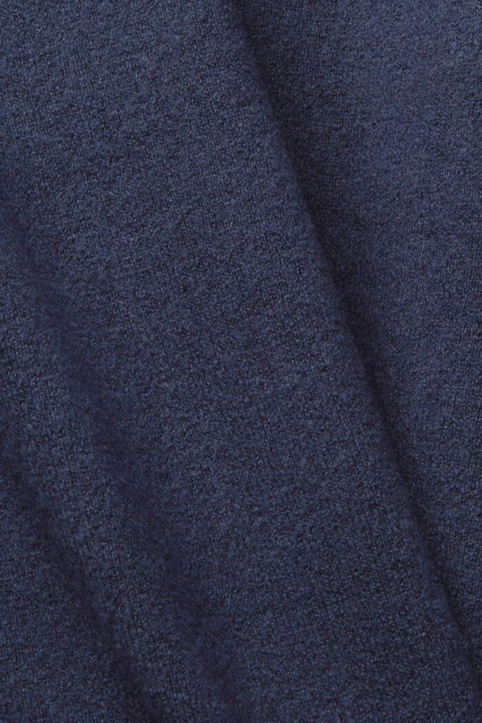 À teneur en laine : le cardigan à la coupe ouverte, NAVY, detail image number 1