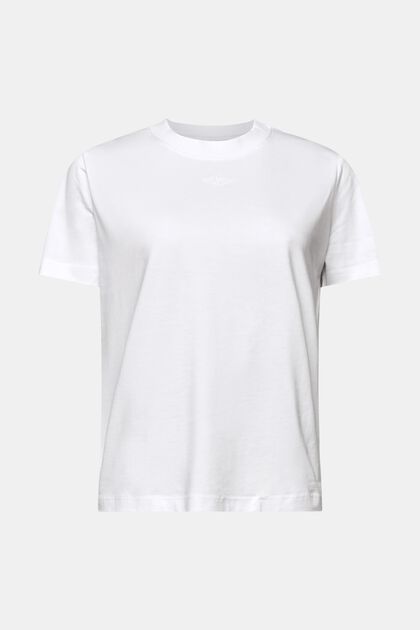 T-shirt à logo brodé en coton Pima