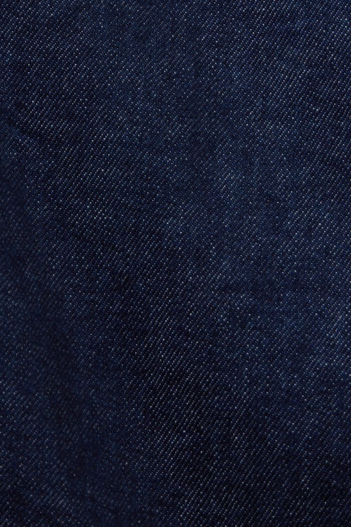 Jean Selvedge premium de coupe Straight Fit à taille mi-haute, BLUE RINSE, detail image number 6