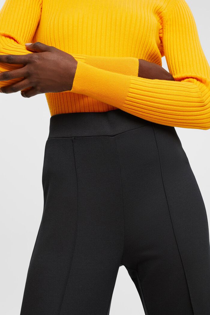 Jupe-culotte taille haute en jersey, BLACK, detail image number 2