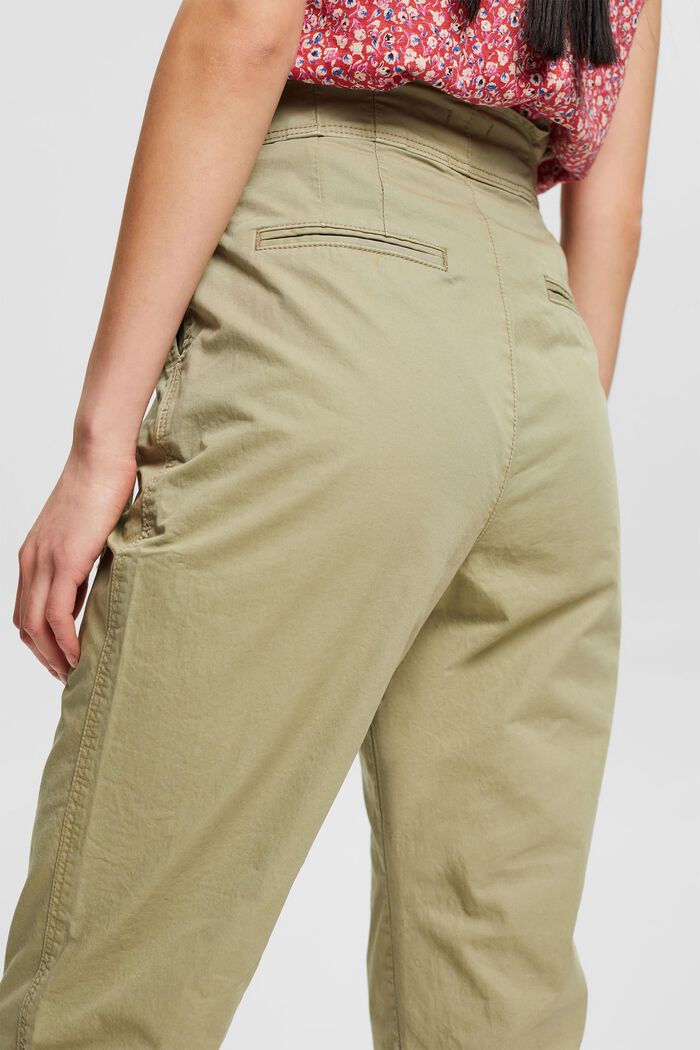 Pants woven high rise tapered, LIGHT KHAKI, detail image number 6