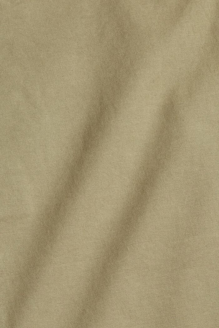Pantalon stretch à taille élastique, coton biologique, LIGHT KHAKI, detail image number 4