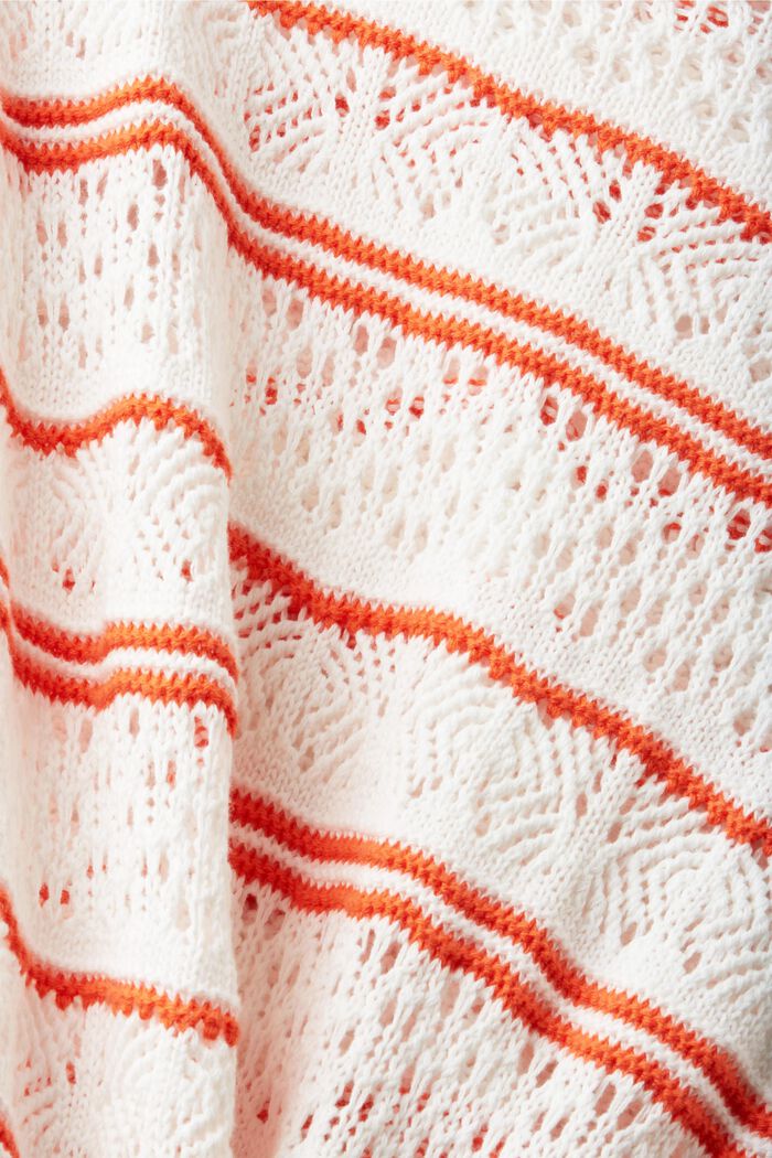 Pull-over en coton durable texturé, NEW OFF WHITE, detail image number 5