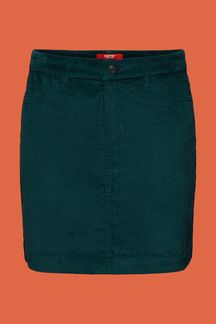 Mini-jupe en velours côtelé, EMERALD GREEN, detail image number 6