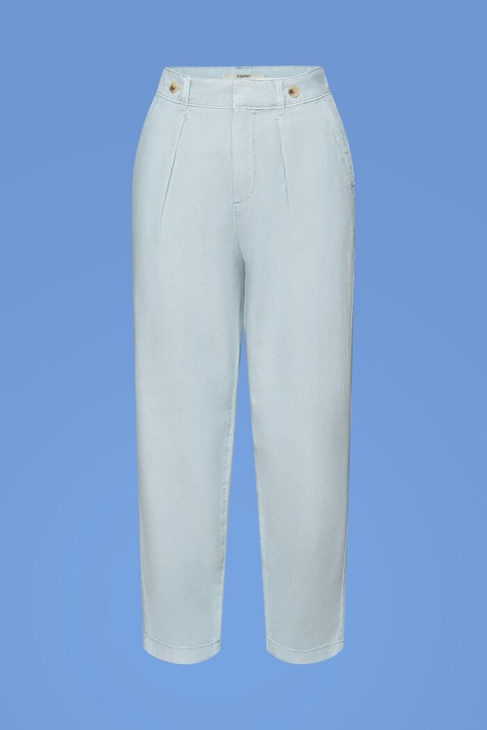 Pantalon chino, lin mélangé, LIGHT BLUE LAVENDER, detail image number 7