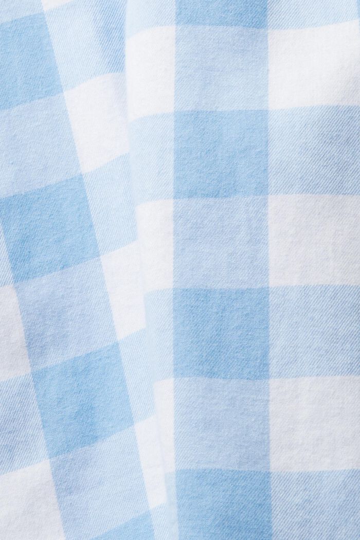 Chemise en flanelle de coton durable à carreaux vichy, BRIGHT BLUE, detail image number 7