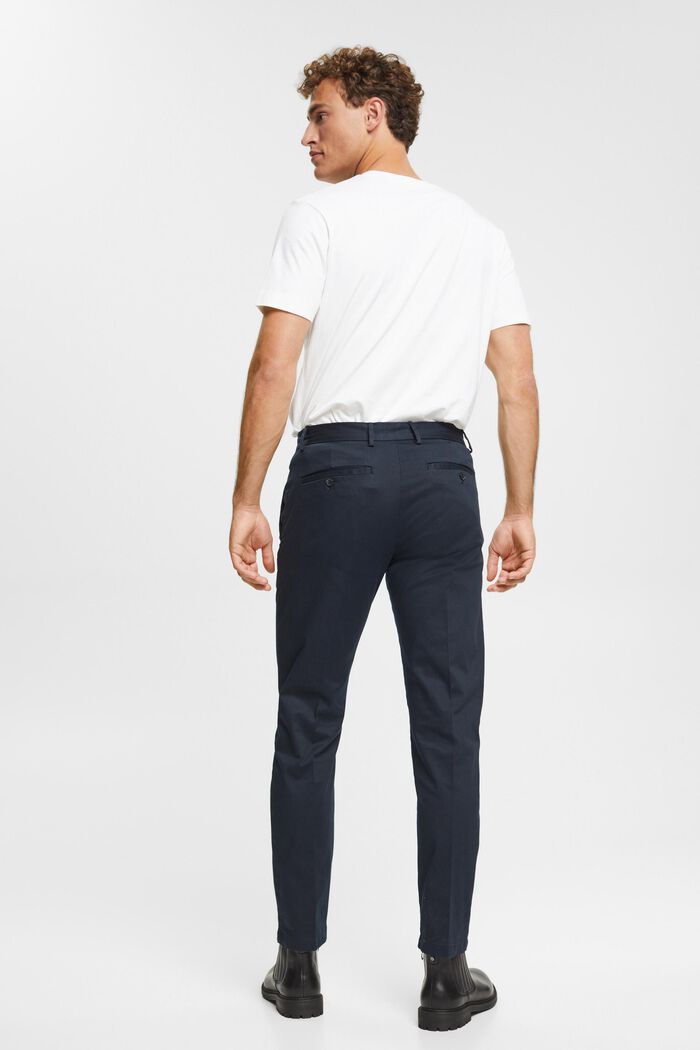 Chino stretch en coton, NAVY, detail image number 3