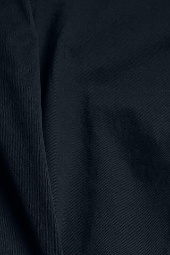 Pantalon stretch étroit en coton biologique, NAVY, detail image number 4