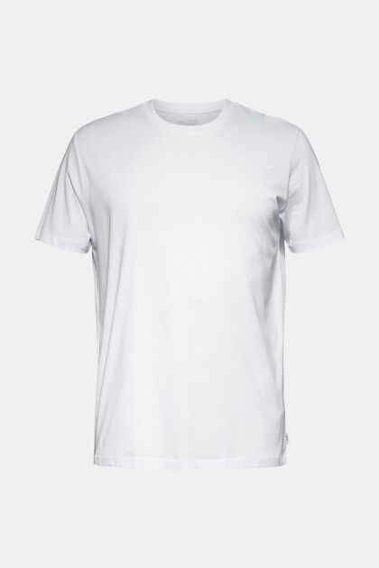 T-shirt en jersey, 100 % coton, WHITE, overview