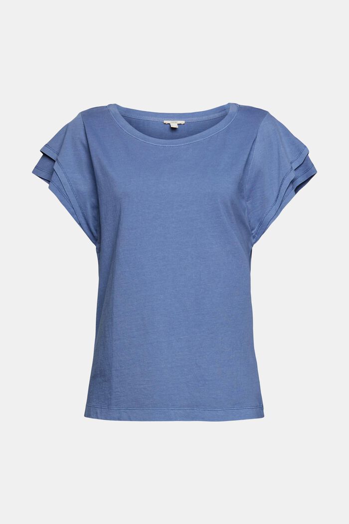 T-shirt 100 % coton biologique, BLUE LAVENDER, overview