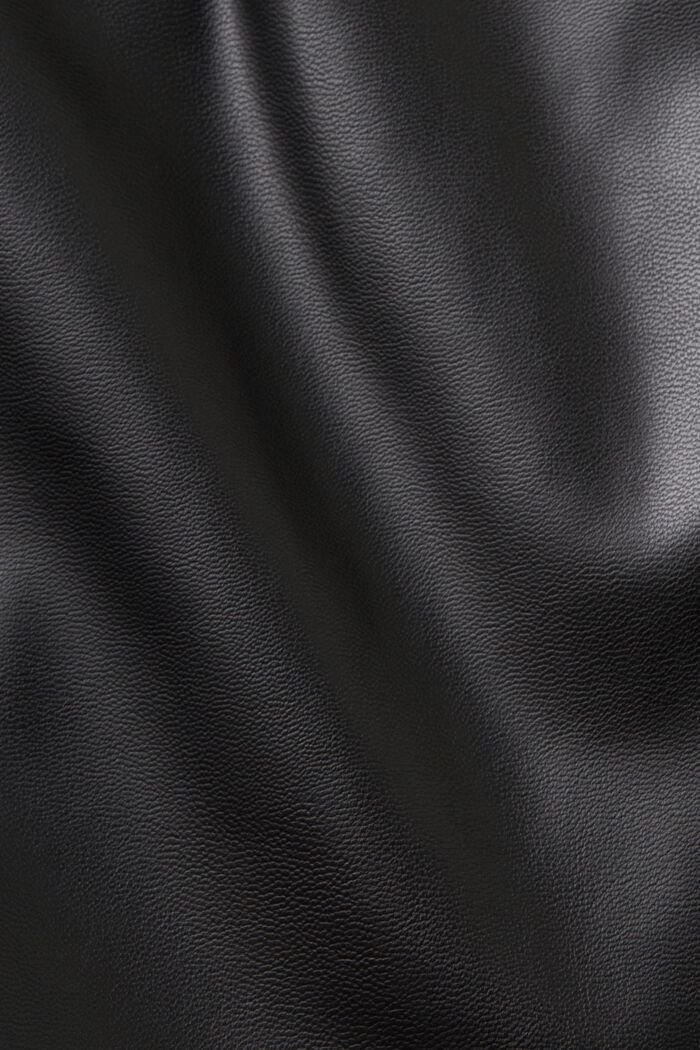 Mini-jupe en similicuir, BLACK, detail image number 5
