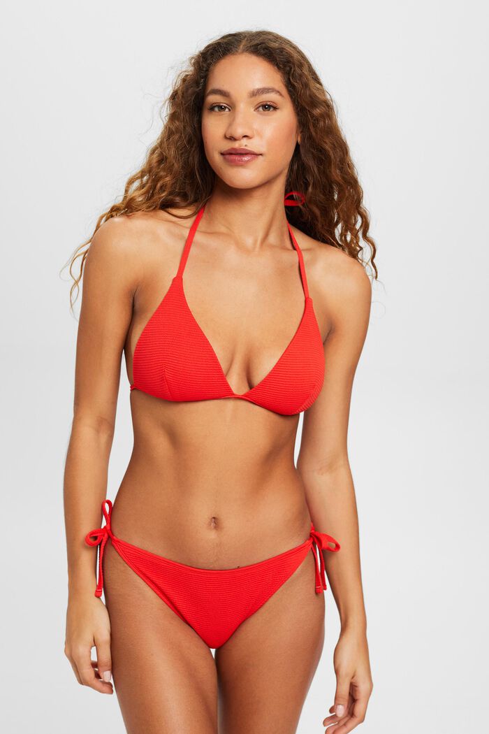 Haut de bikini triangle rembourré, RED, detail image number 0
