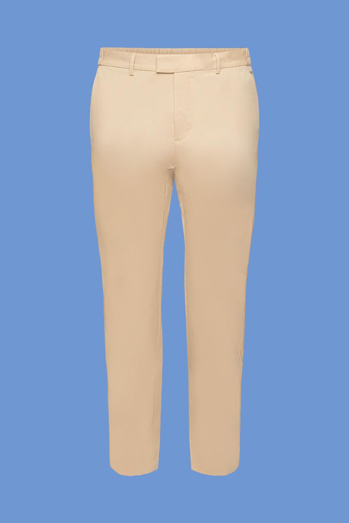 Pantalon chino en popeline, SAND, detail image number 7