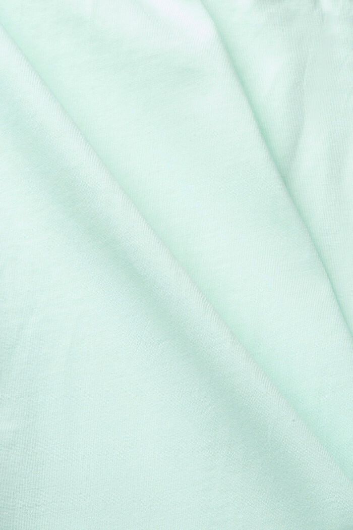 Polo en jersey orné d´un imprimé, LIGHT AQUA GREEN, detail image number 5