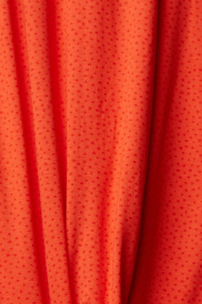 Pyjama à motif tacheté imprimé, LENZING™ ECOVERO™, RED ORANGE, detail image number 4