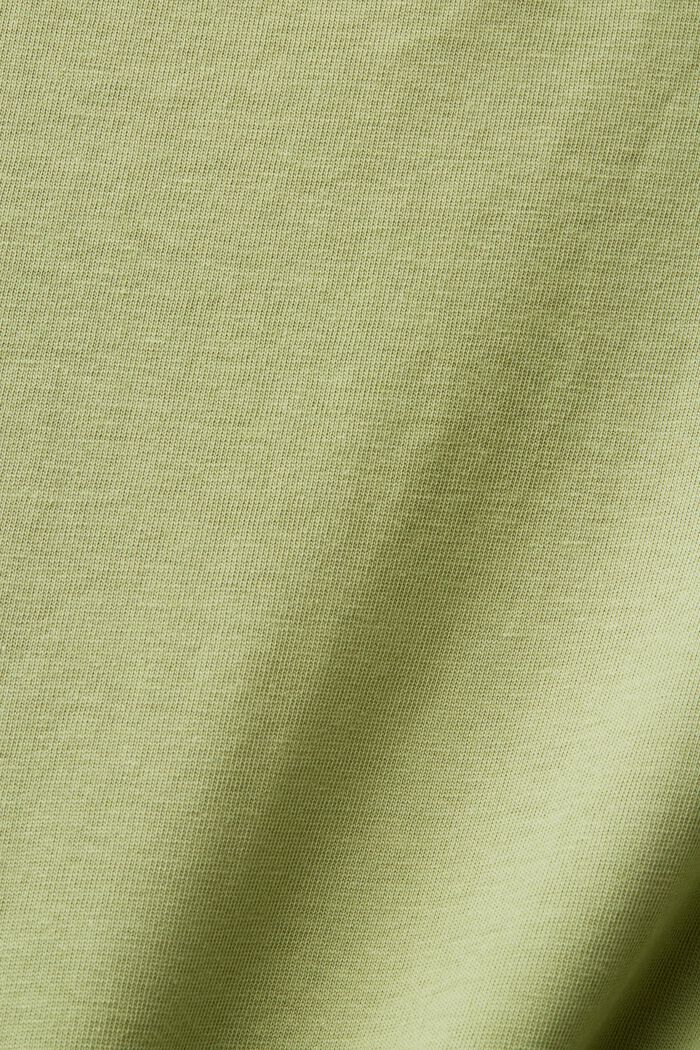 T-shirt en coton à imprimé floral, PISTACHIO GREEN, detail image number 5