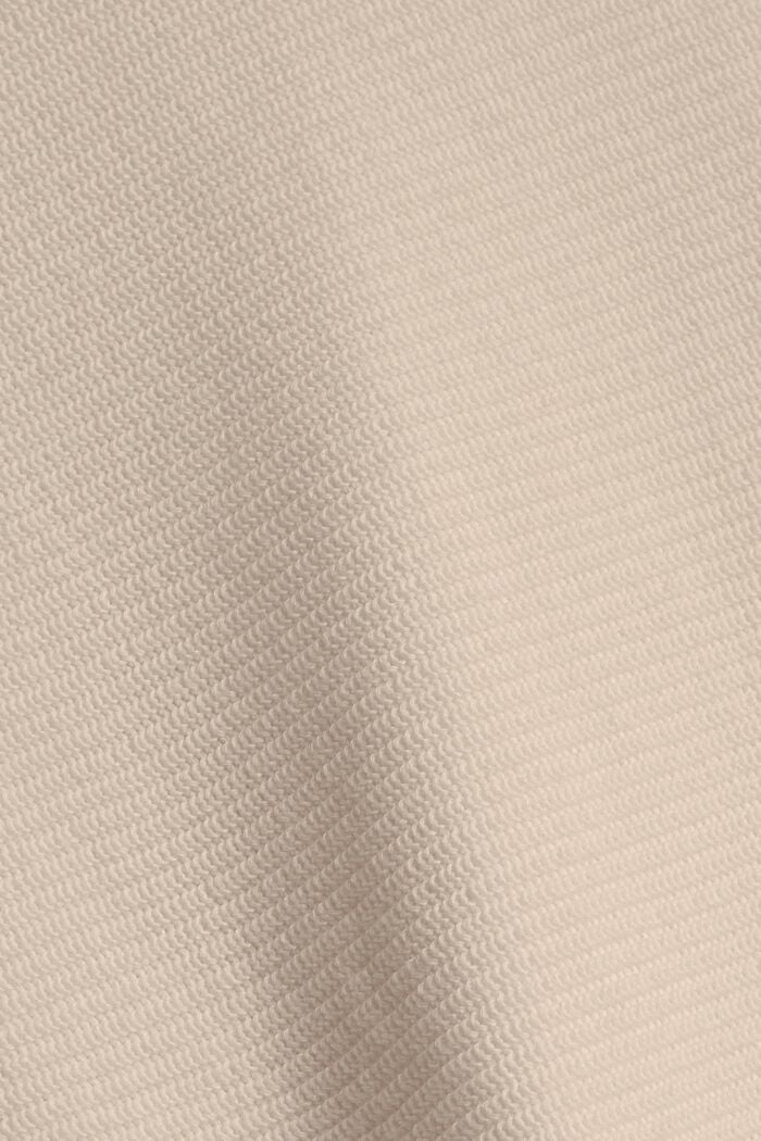 Sweat à capuche zippé, 100 % coton, LIGHT TAUPE, detail image number 5