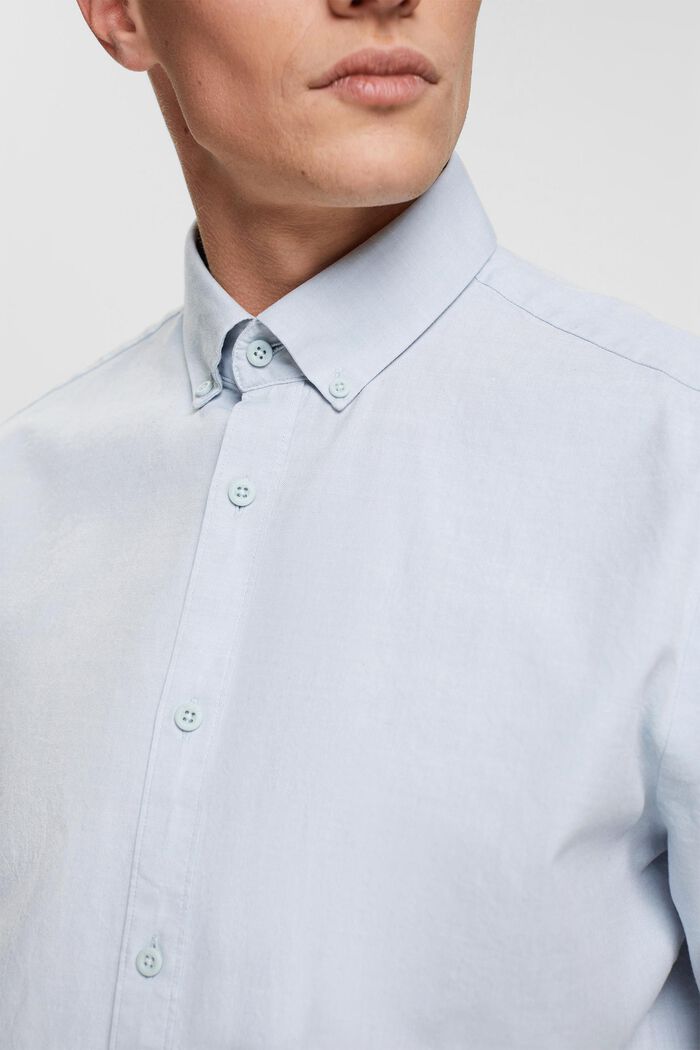 Chemise à col boutonné coupe Slim Fit, GREY BLUE, detail image number 2