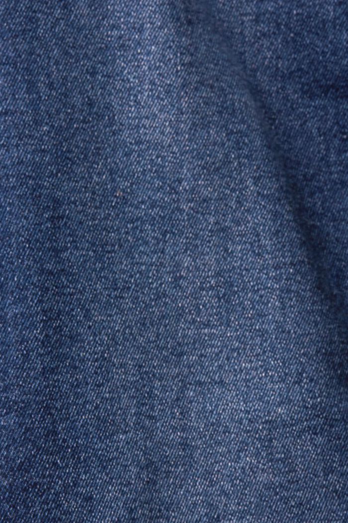 Jean taille haute à jambes droites, BLUE DARK WASHED, detail image number 5