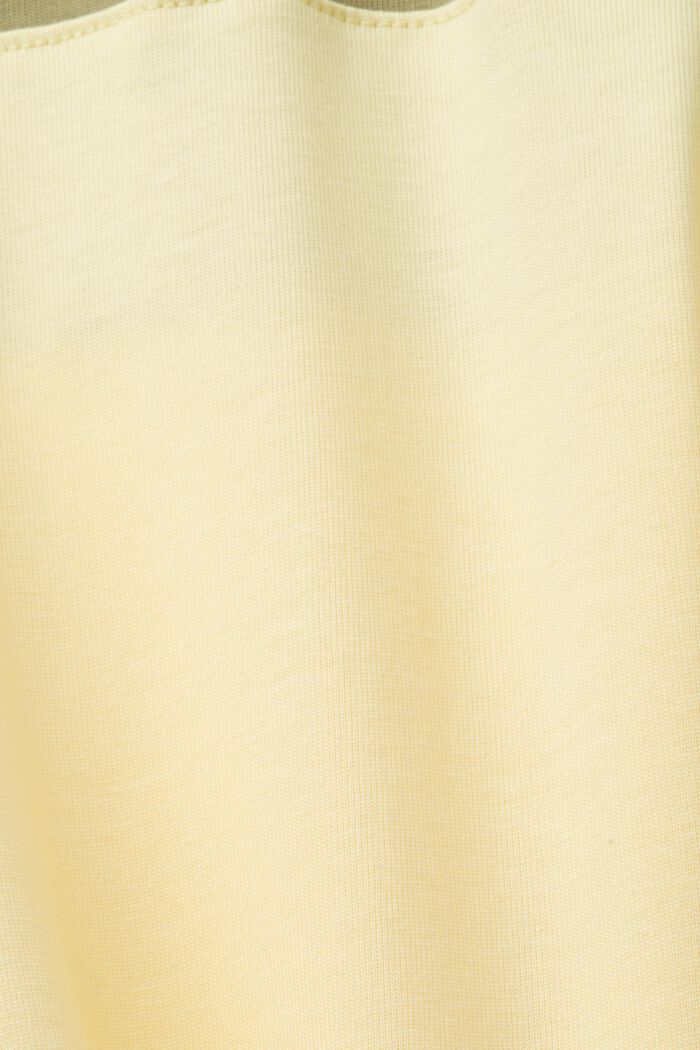 T-shirt color block, 100 % coton, LIGHT KHAKI, detail image number 4