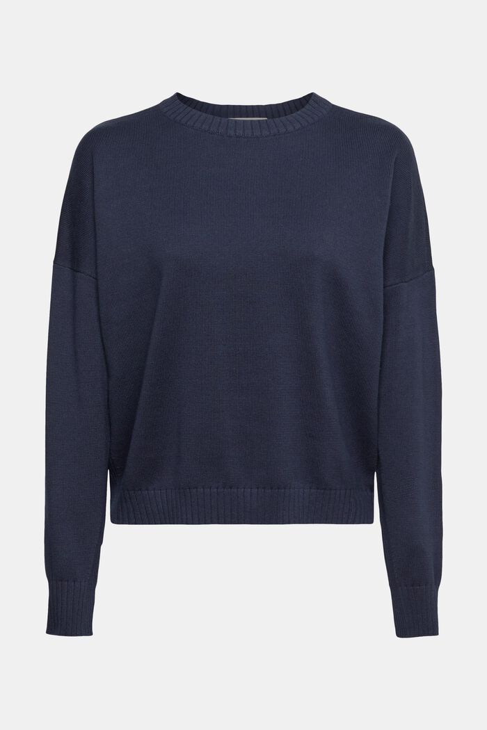 Pull-over en maille de coupe Relaxed Fit, NAVY, detail image number 2