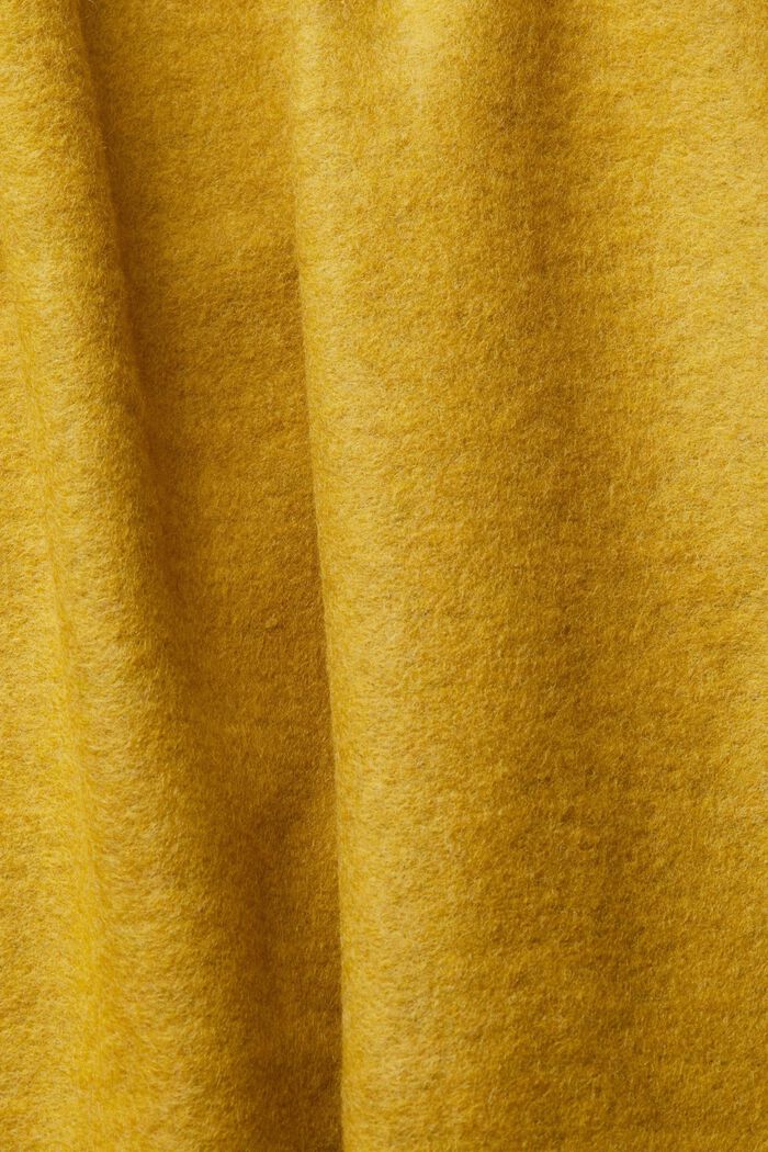 Manteau à teneur en laine, DUSTY YELLOW, detail image number 4