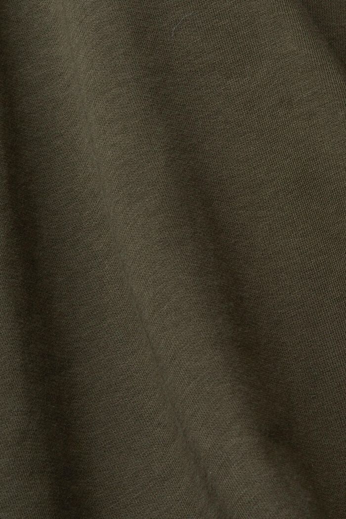 Sweat-shirt à imprimé sur la poitrine, DARK KHAKI, detail image number 4