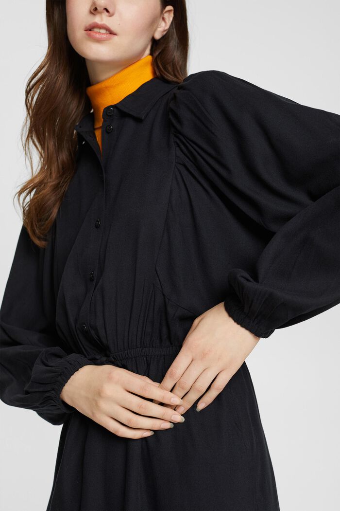 Robe à cordon coulissant, BLACK, detail image number 2