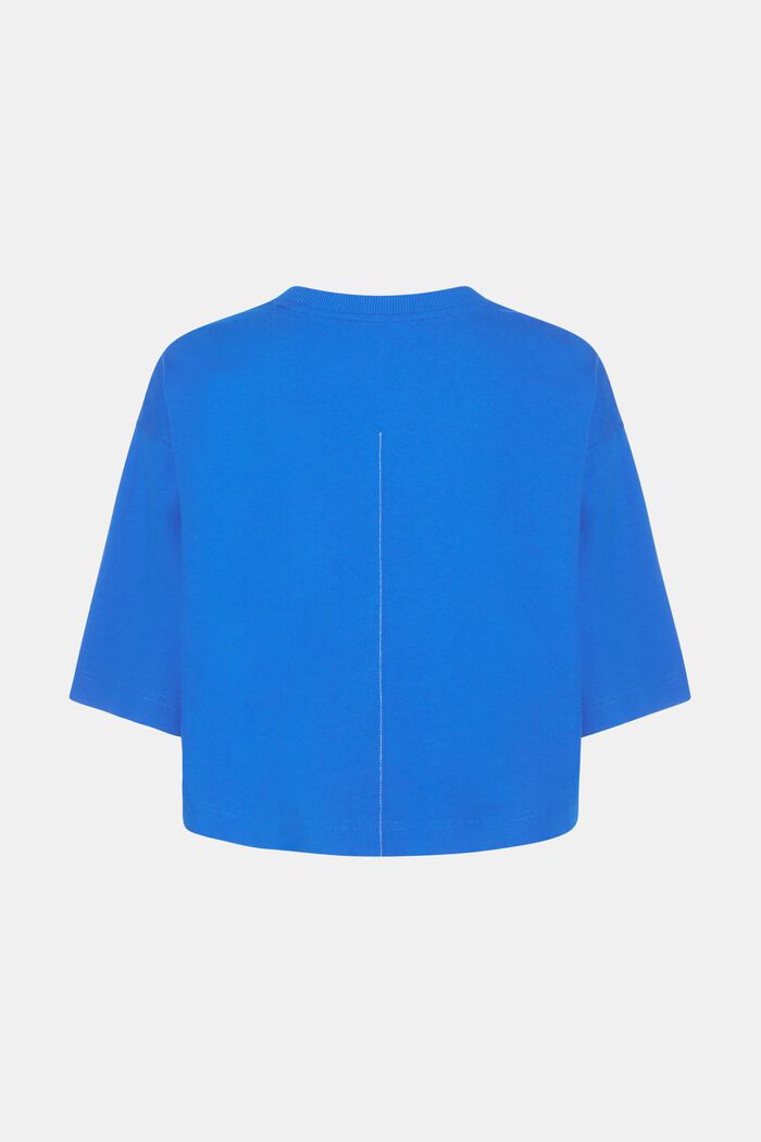 T-shirt court à patch dauphin, BLUE, detail image number 5
