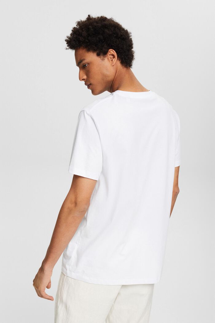 T-shirt en jersey à imprimé, 100 % coton, WHITE, detail image number 4