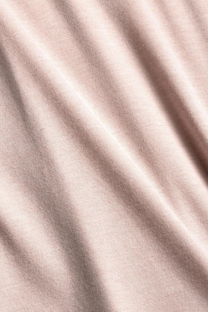 Haut de pyjama velouté, 100 % coton biologique, OLD PINK, detail image number 4