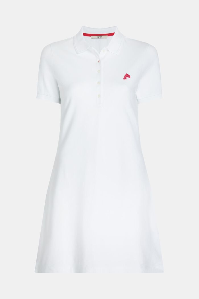 Robe polo classique Dolphin Tennis Club, WHITE, detail image number 4