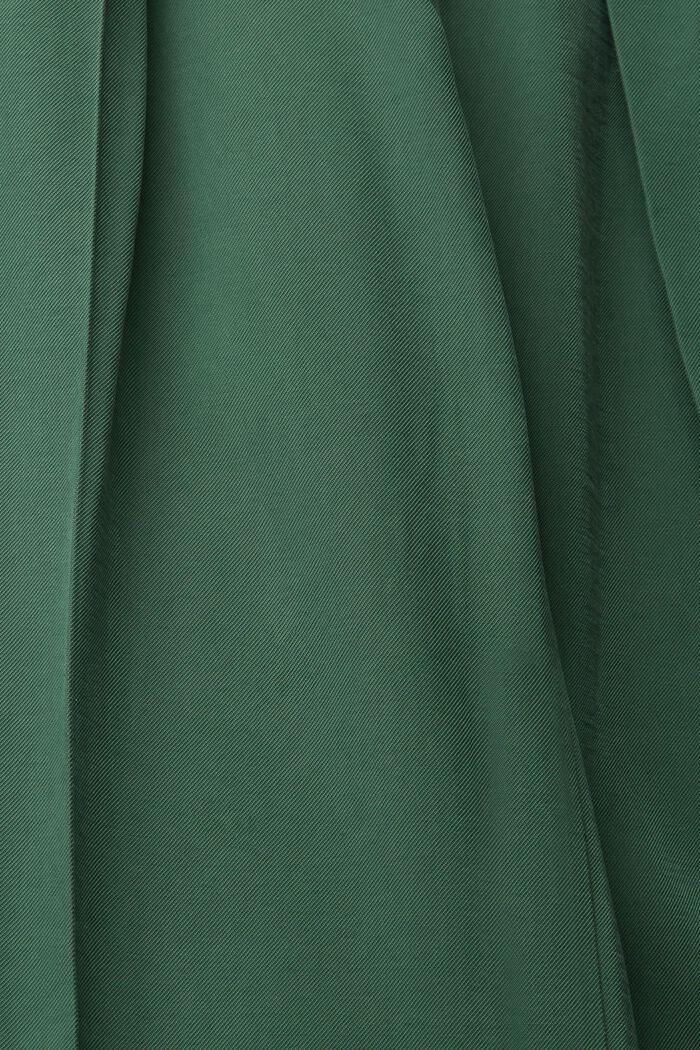 Pantalon paper bag à ceinture textile, LENZING™ ECOVERO™, DARK GREEN, detail image number 4