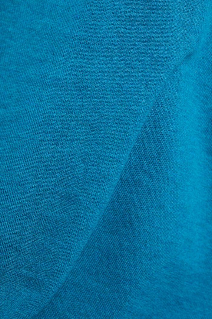 Pull-over à poche-poitrine, TEAL BLUE, detail image number 1