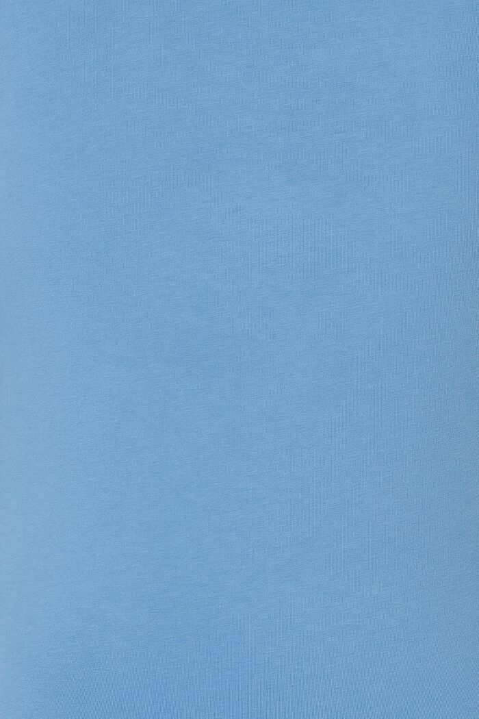 Top à fonction allaitement, coton biologique, BLUE, detail image number 5