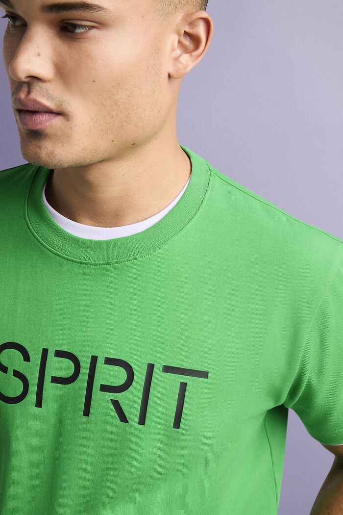 T-shirt en jersey de coton unisexe à logo, GREEN, detail image number 3
