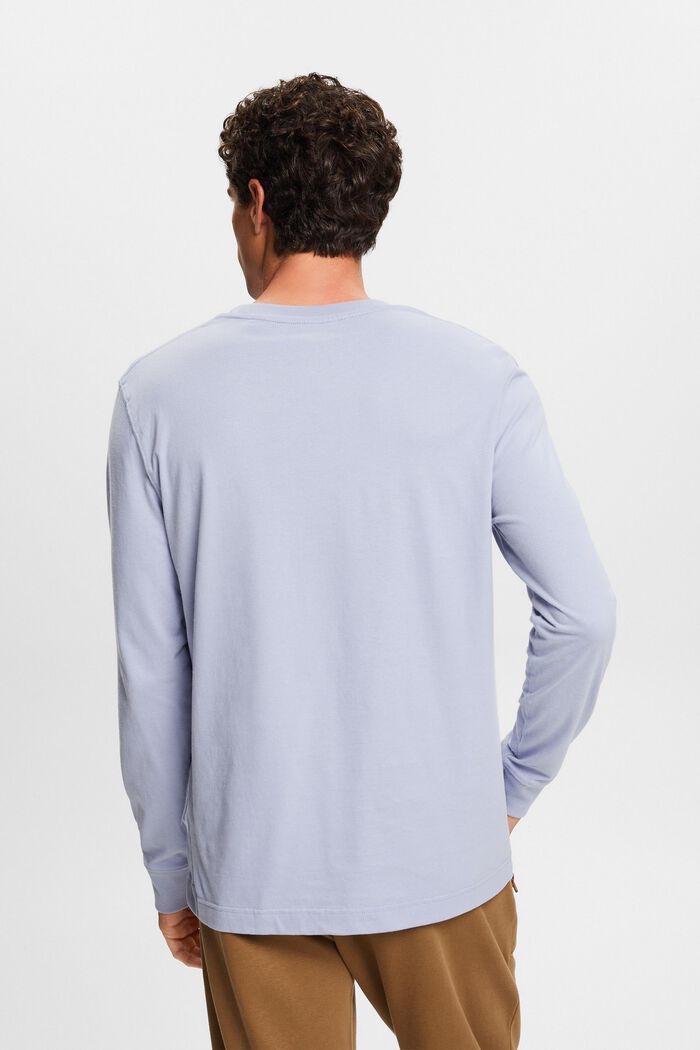 T-shirt à col rond et manches longues, LIGHT BLUE LAVENDER, detail image number 4