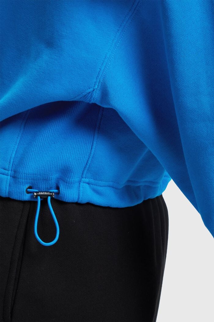 Sweat-shirt court à patch dauphin, BLUE, detail image number 2