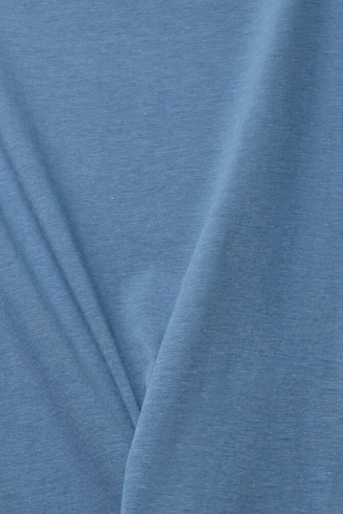 À teneur en TENCEL™ : le t-shirt à cordon de serrage, GREY BLUE, detail image number 5