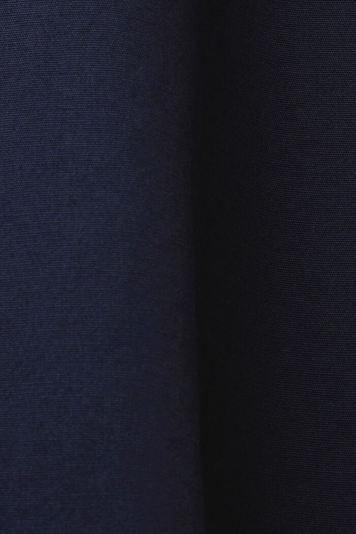 Chemise en coton à col montant, NAVY, detail image number 4