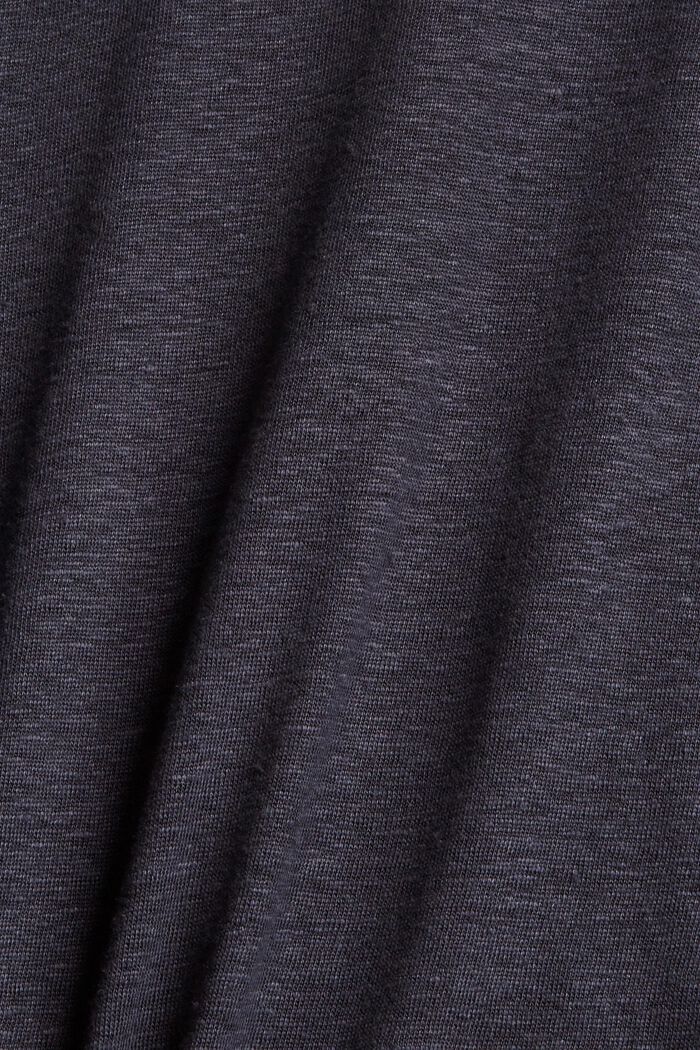 T-shirt 100 % lin, ANTHRACITE, detail image number 4