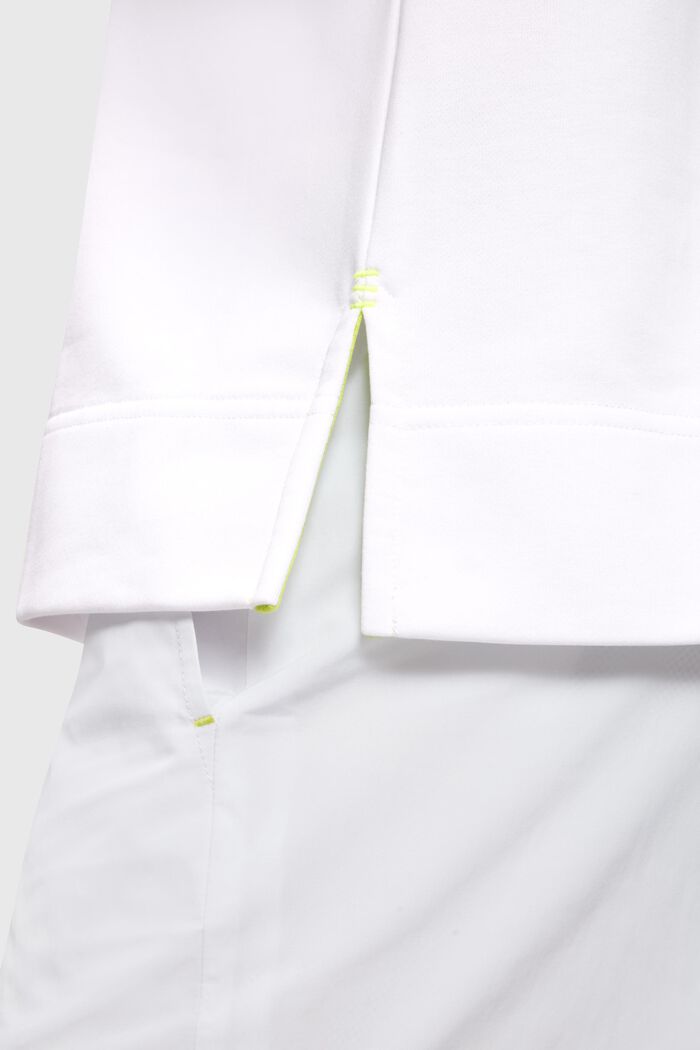 Sweat-shirt fluo de coupe Relaxed Fit à imprimé, WHITE, detail image number 3