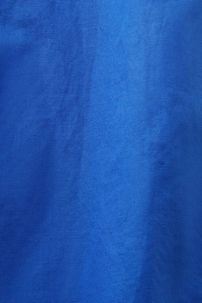 Jupe-culotte cropped en coton et lin, INK, detail image number 5