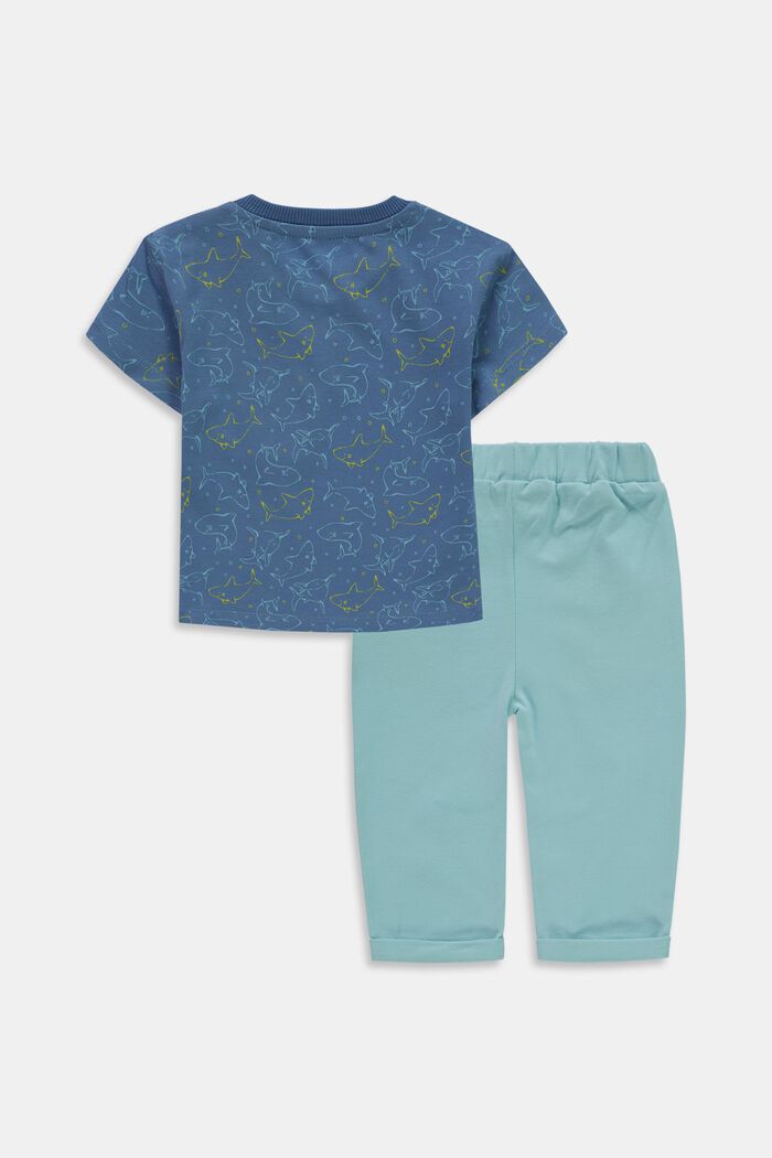 Lot mixte : t-shirt à manches longues et pantalon de jogging, GREY BLUE, detail image number 1