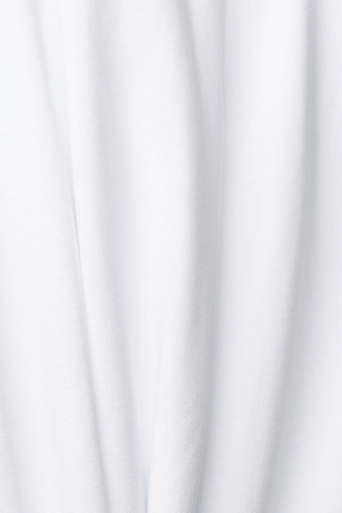 Polo en piqué de coton, WHITE, detail image number 6