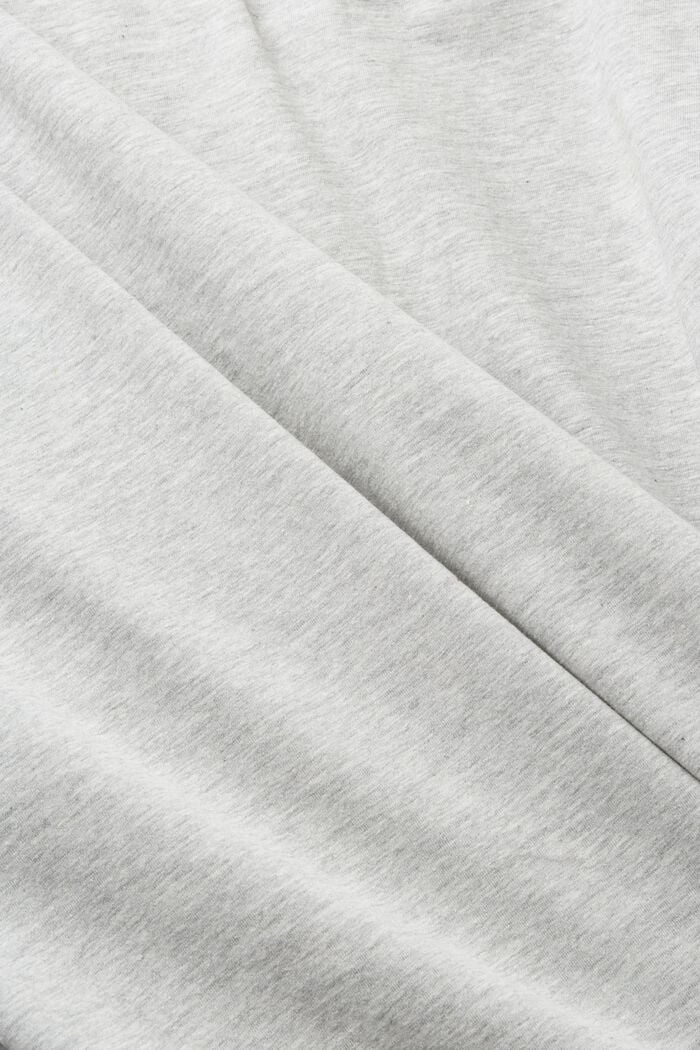 T-shirt en mélange de coton et de viscose à imprimé, LIGHT GREY, detail image number 5