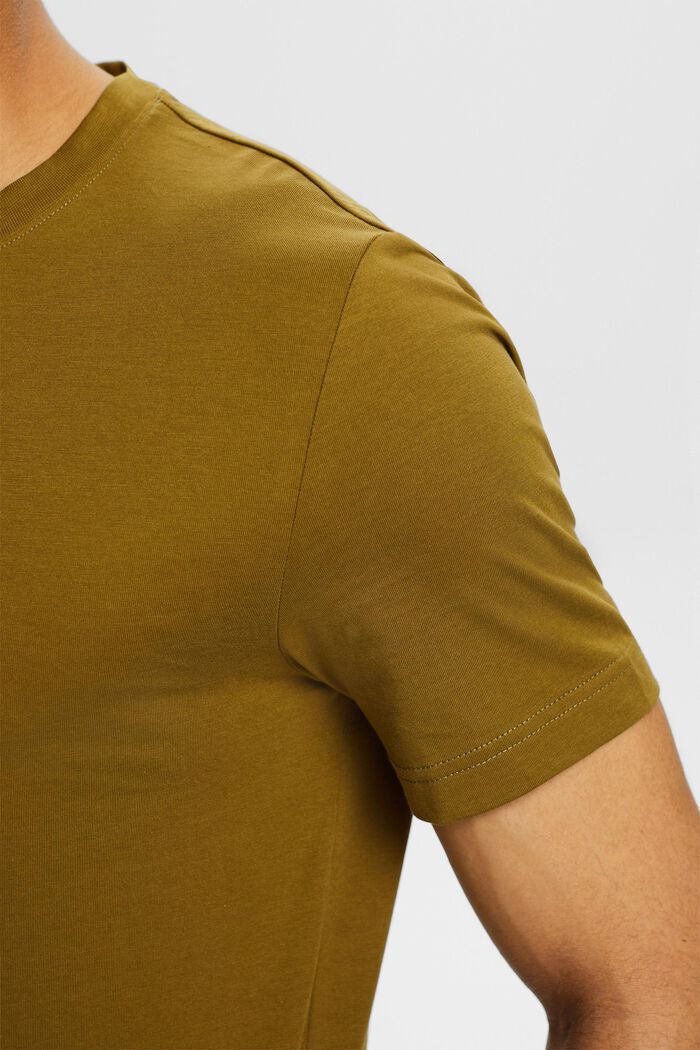 T-shirt en jersey de coton biologique, OLIVE, detail image number 3