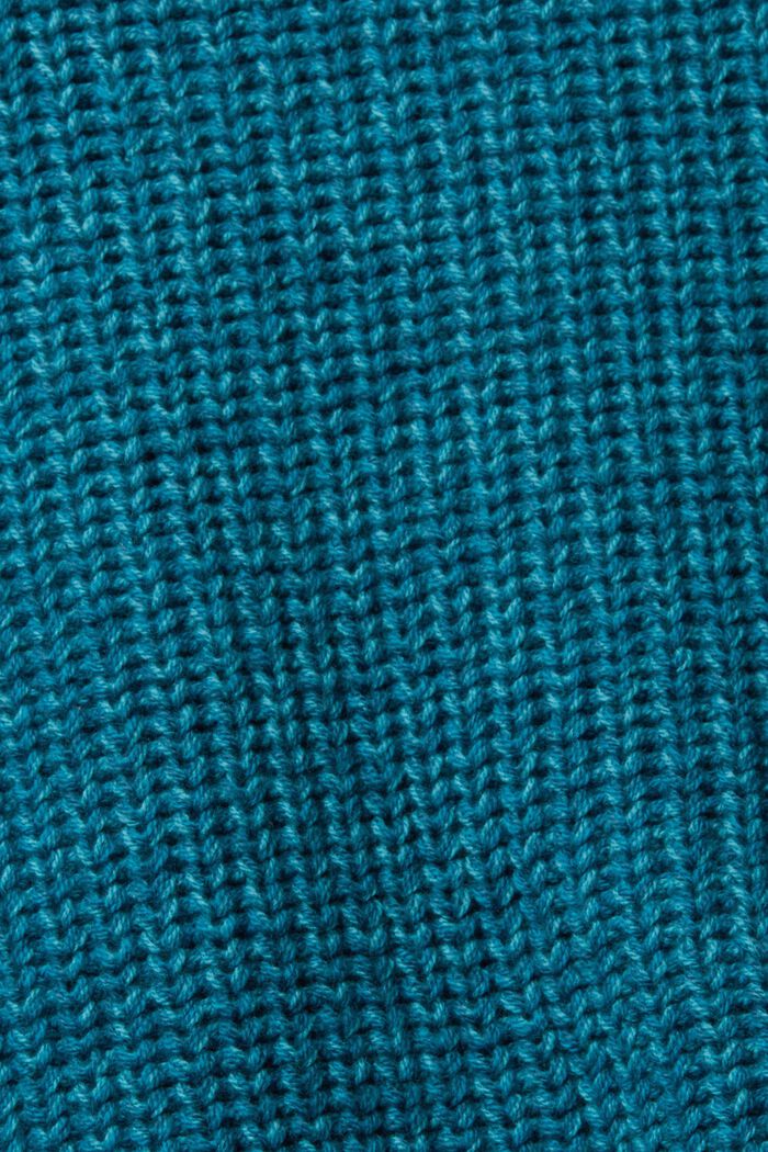 Cardigan en maille côtelée, TEAL BLUE, detail image number 5