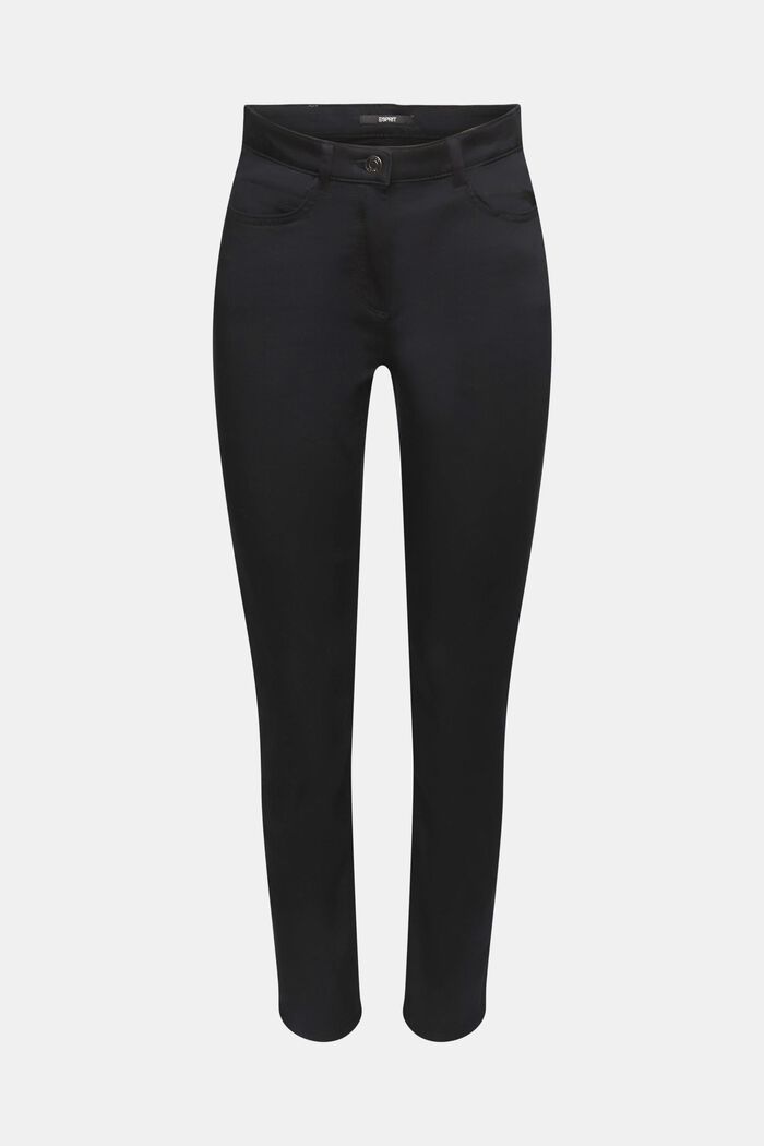 Pantalon chino, BLACK, detail image number 6